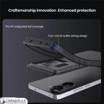 Nillkin Camshield dėklas su kameros apsauga - juodas (Xiaomi Poco X7 Pro 5G) Nillkin Camshield dėklas su kameros apsauga - juodas (Xiaomi Poco X7 Pro 5G)